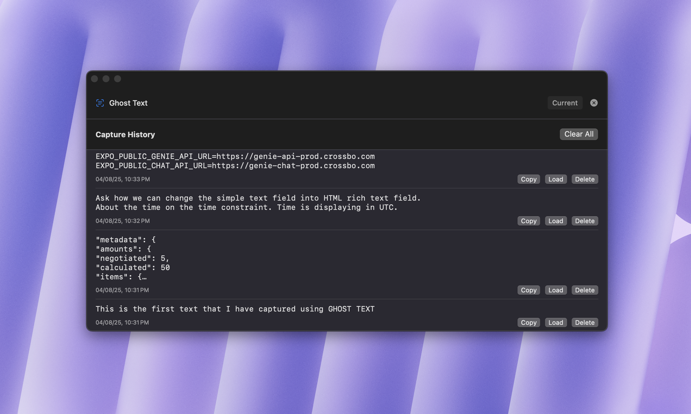 Ghost Text Screenshot 1